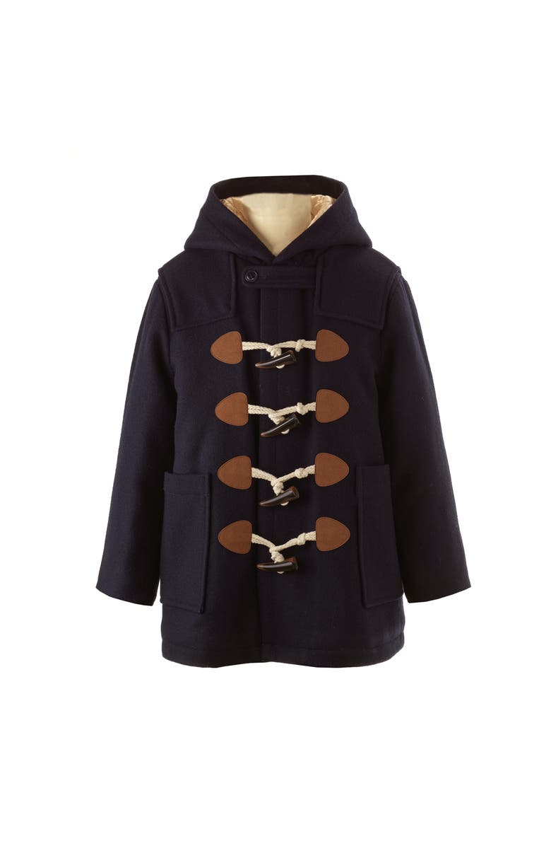 Rachel Riley Navy Duffle Coat, Main, color, Navy