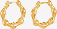 Dower & Hall Waterfall Hinged Huggie Hoops