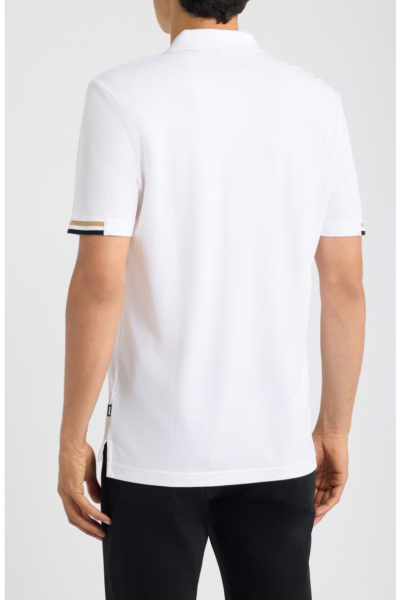 Parlay Solid Cotton Piqué Polo, Alternate, color, WHITE