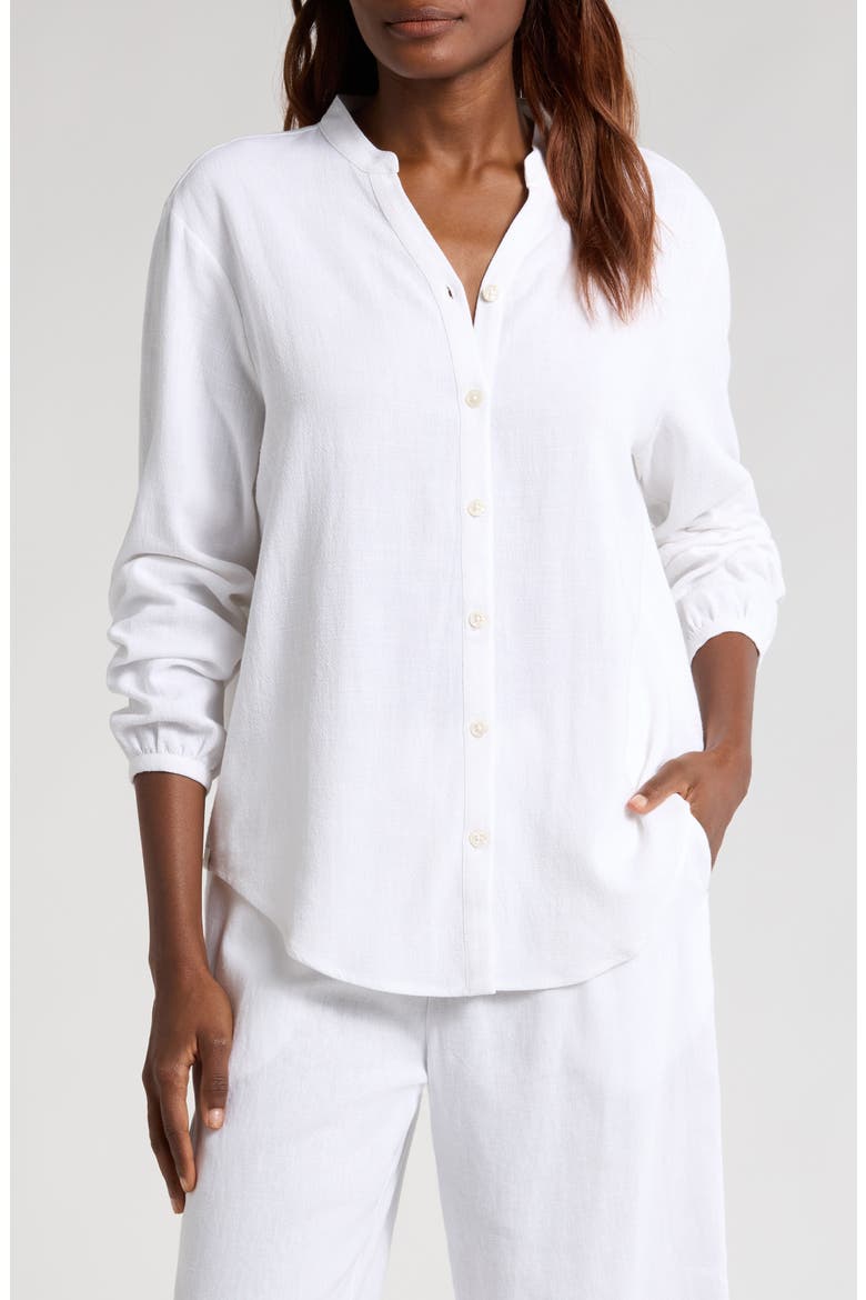Malibu Collection® Sleep Top, Main, color, WHITE