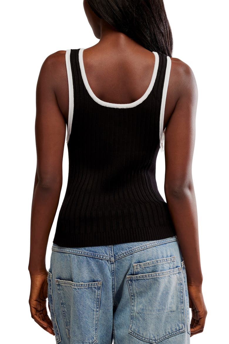 ALL STAR SWEATER TANK, Alternate, color, BLACK COMBO