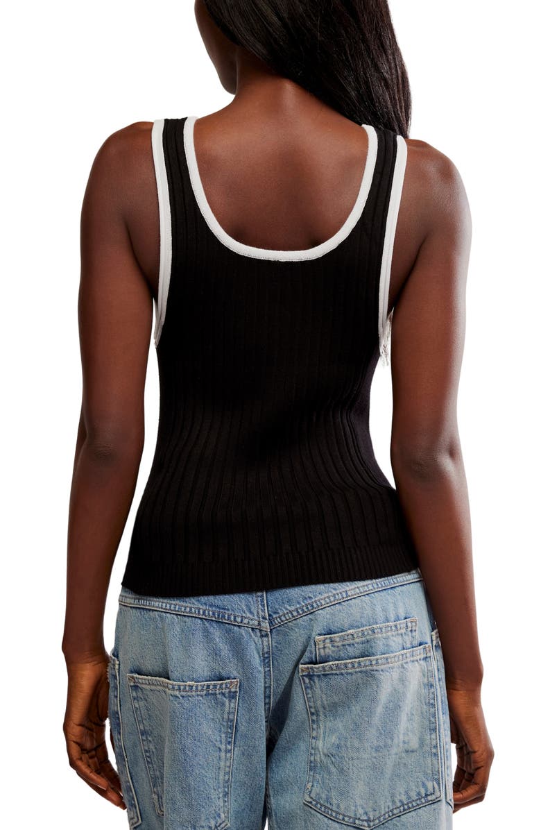 Free People ALL STAR SWEATER TANK, Alternate, color, Black Combo