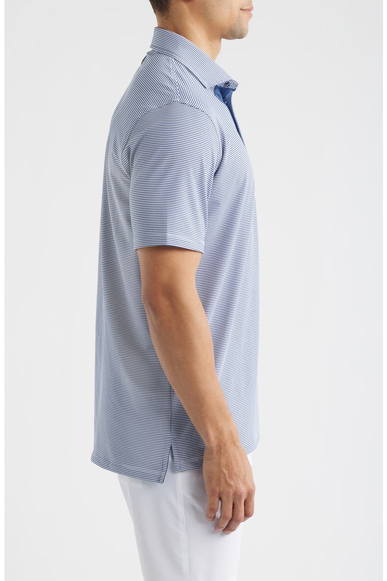 Saranac Stripe Performance Golf Polo, Alternate, color, ARCTIC/ FALCON