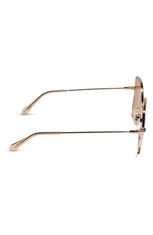 Diff Iris 55mm Polarized Square Sunglasses In Honey Crystal Flash