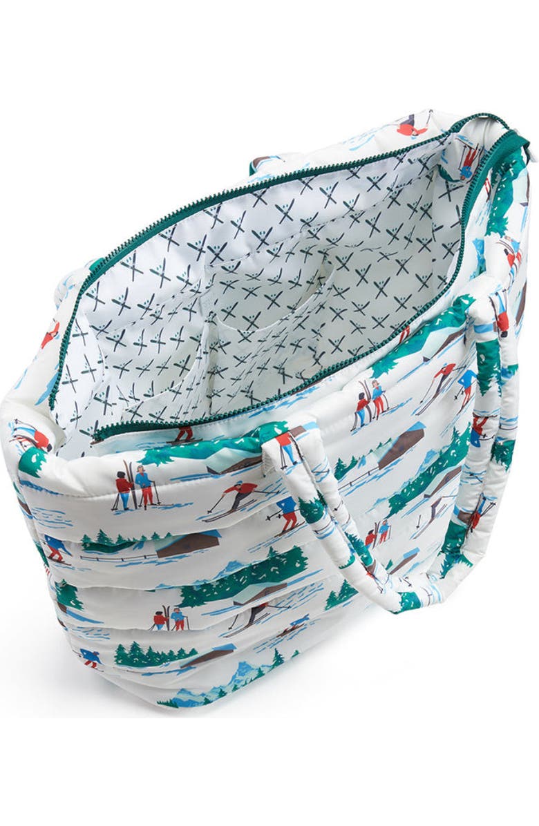 TRVL Design Ski Puffer Tote, Alternate, color, White