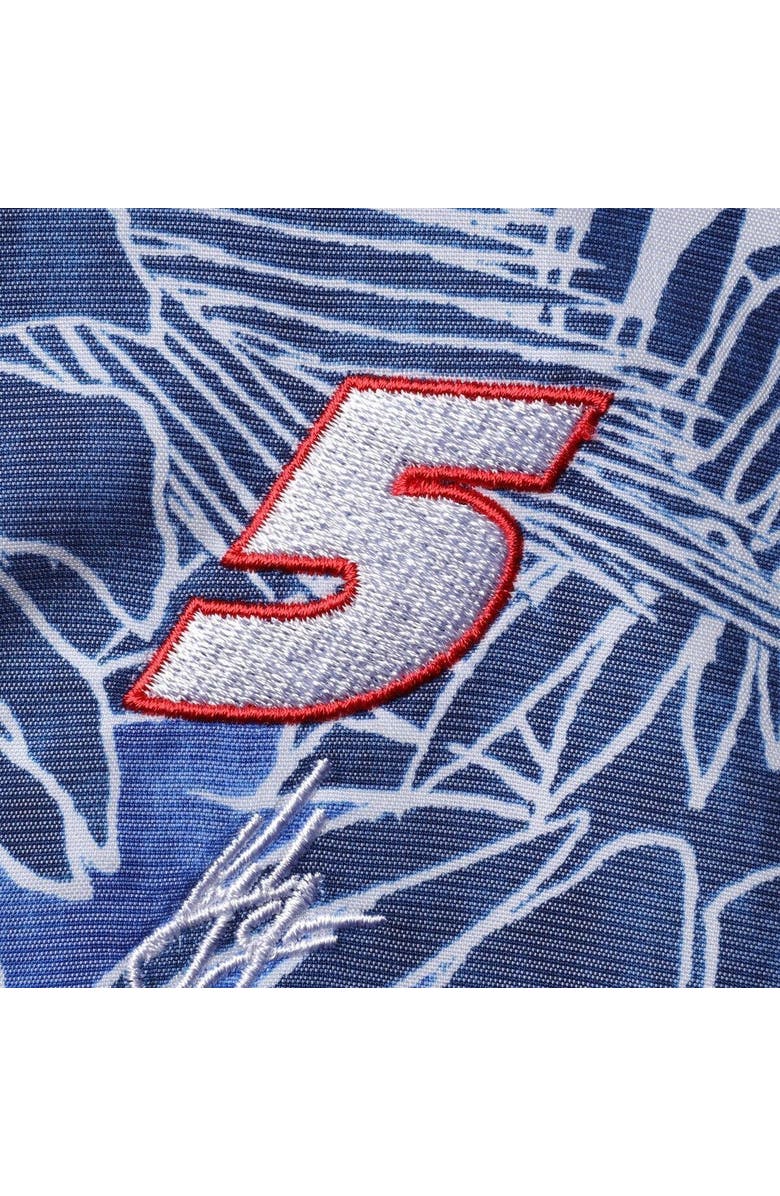 Tommy Bahama Men's Tommy Bahama Blue Kyle Larson Coconut Point Playa Flora Camp Button-Up Shirt, Alternate, color, 