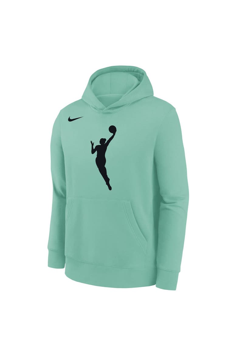 Youth Nike Mint WNBA Logo Essential Team Pullover Hoodie, Alternate, color, Mint