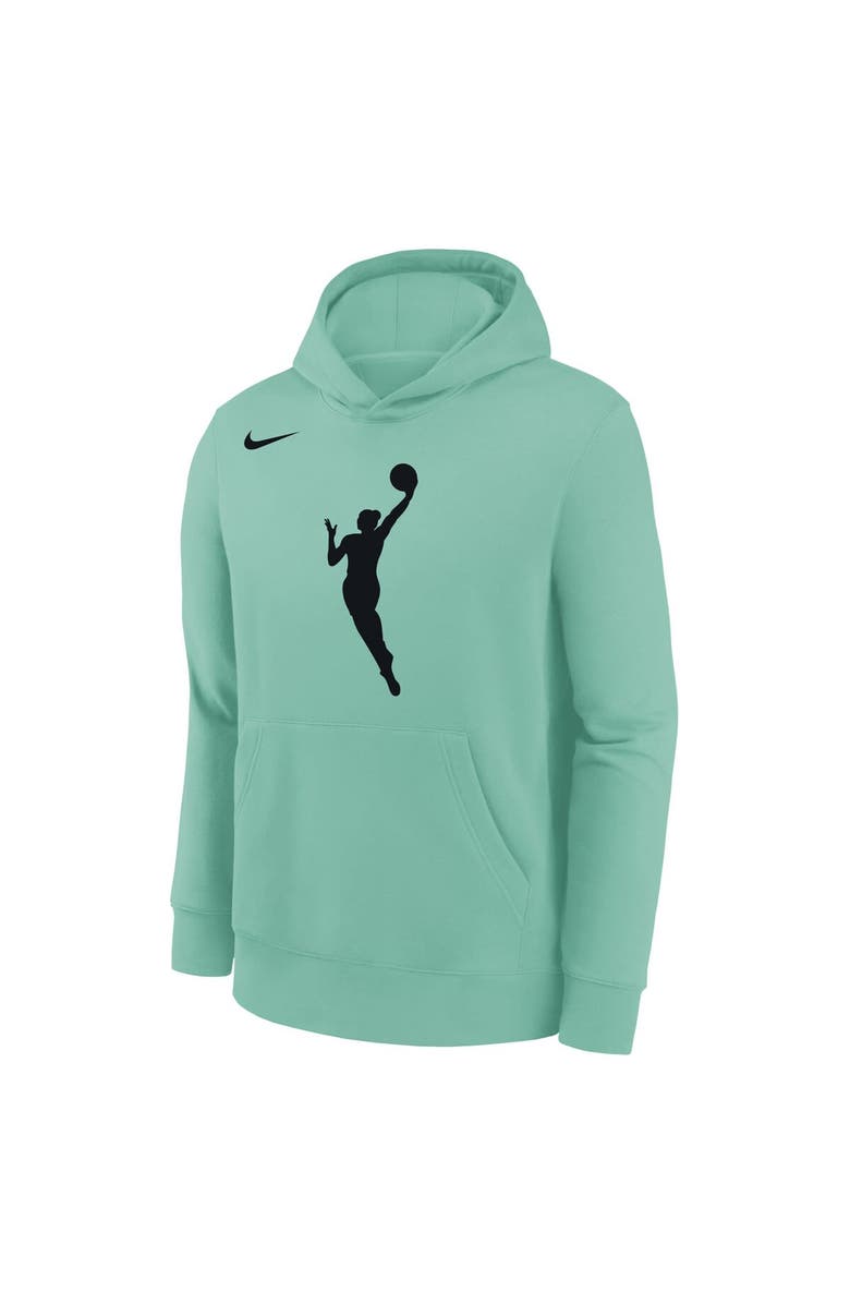 Nike Youth Nike Mint WNBA Logo Essential Team Pullover Hoodie, Alternate, color, Mint