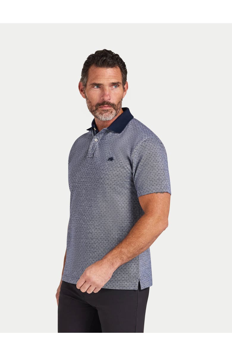 Raging Bull Short Sleeve Dobby Jersey Polo Shirt, Alternate, color, Navy