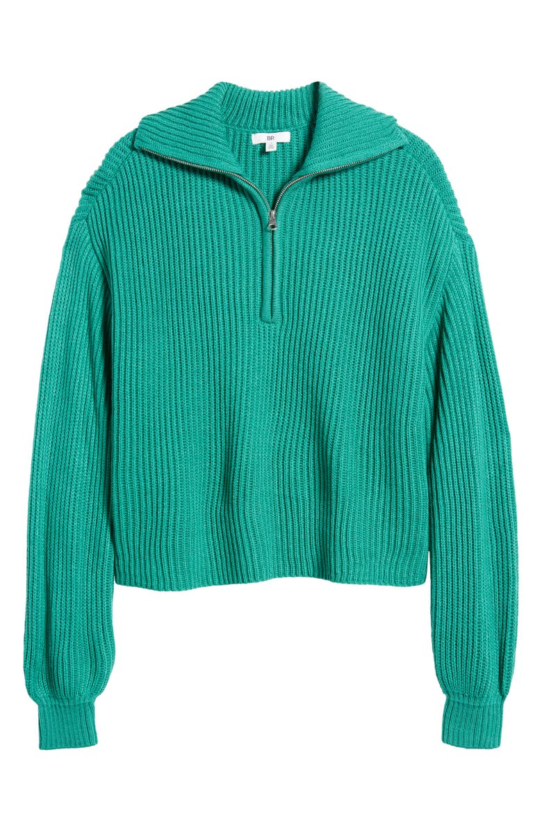 BP. Quarter Zip Pullover, Alternate, color, Green Enamel