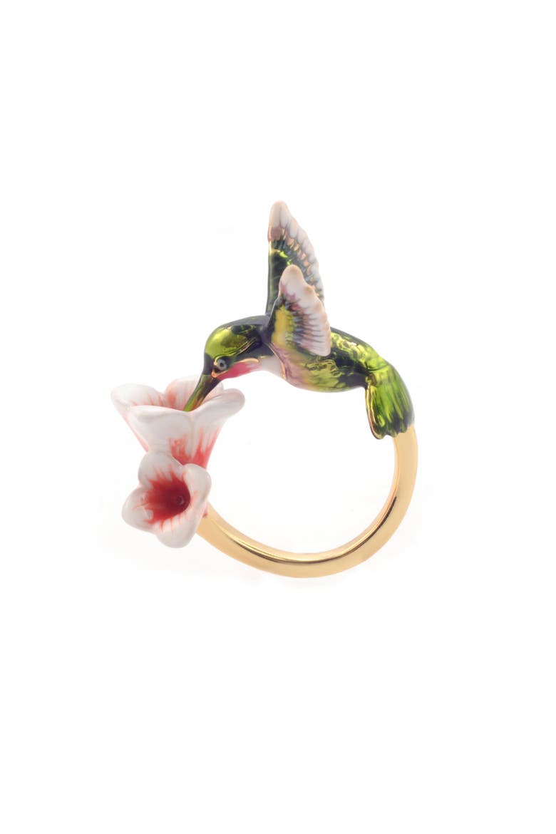 Hummingbird Ring, Alternate, color, Hummingbird