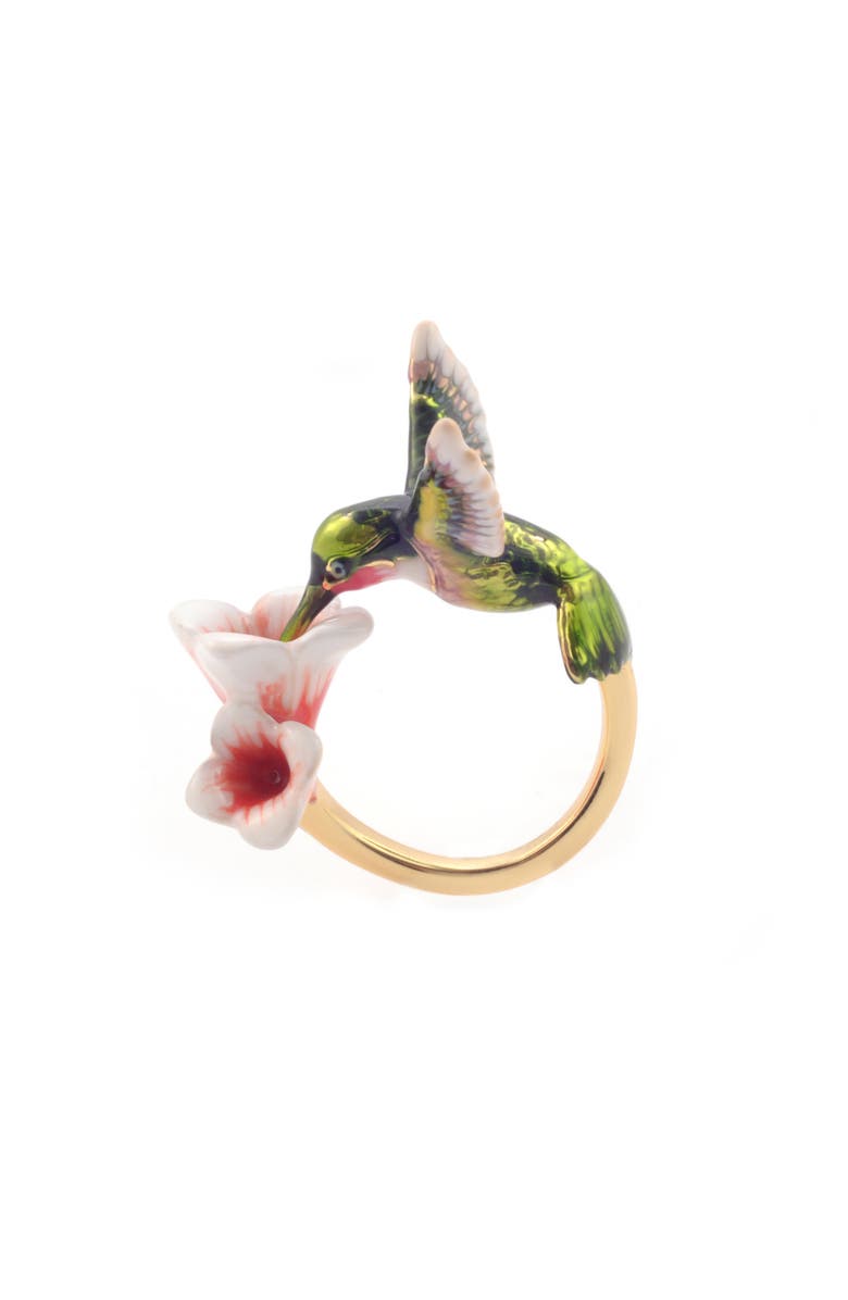 Bill Skinner Studio Hummingbird Ring, Alternate, color, Hummingbird