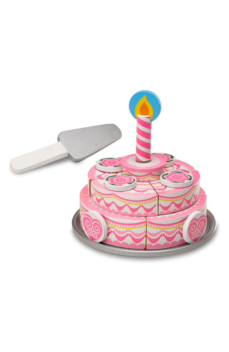 Melissa & Doug Triple Layer Party Cake & Slice and Bake Cookie Set, Main, color,
