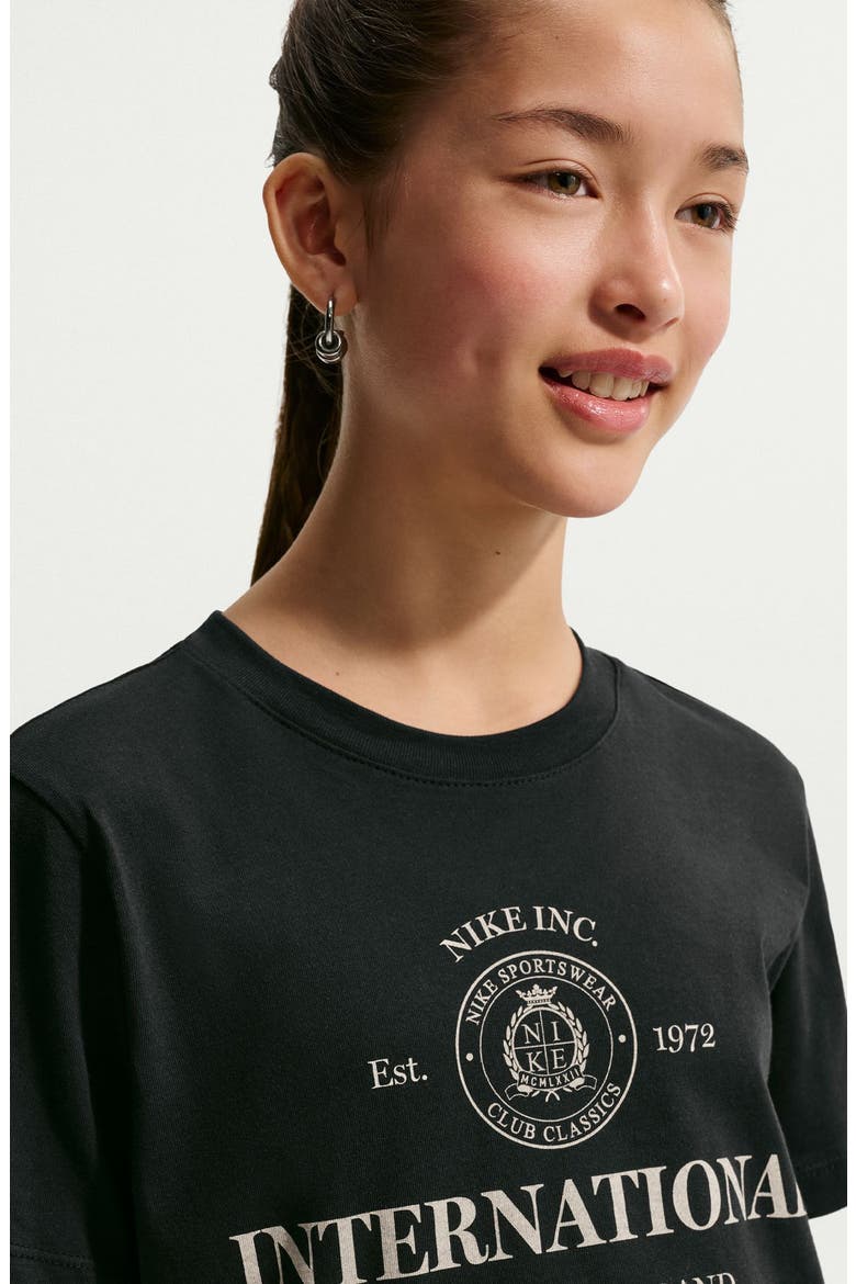 Kids' Sportswear International Graphic Tee, Alternate, color, BLACK