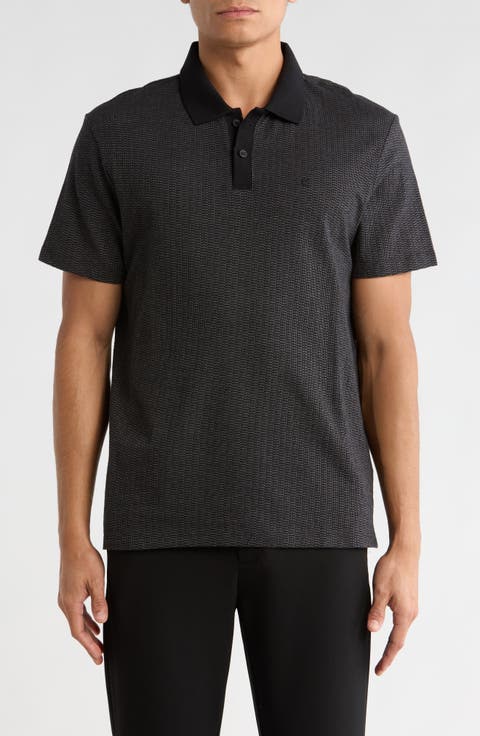 Variegated Jacquard Polo