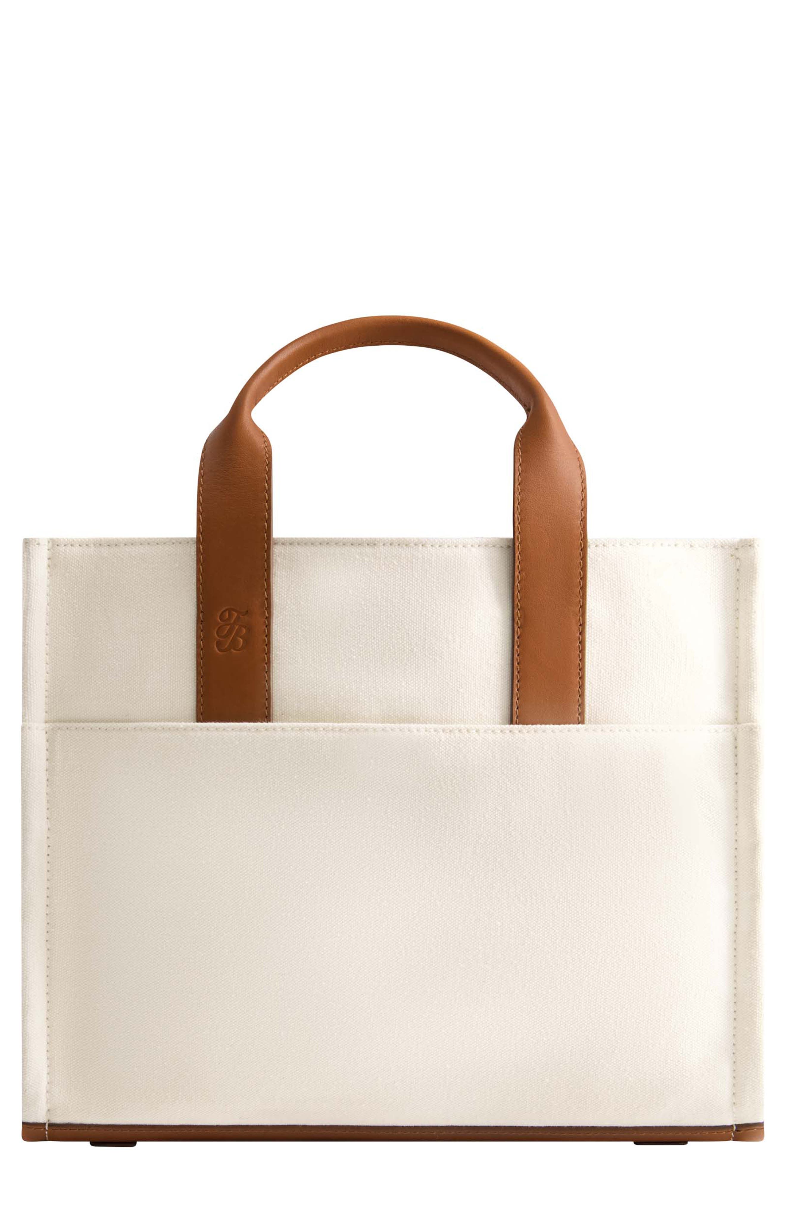 Tommy Bahama Canvas &amp; Leather Trim Tote Bag