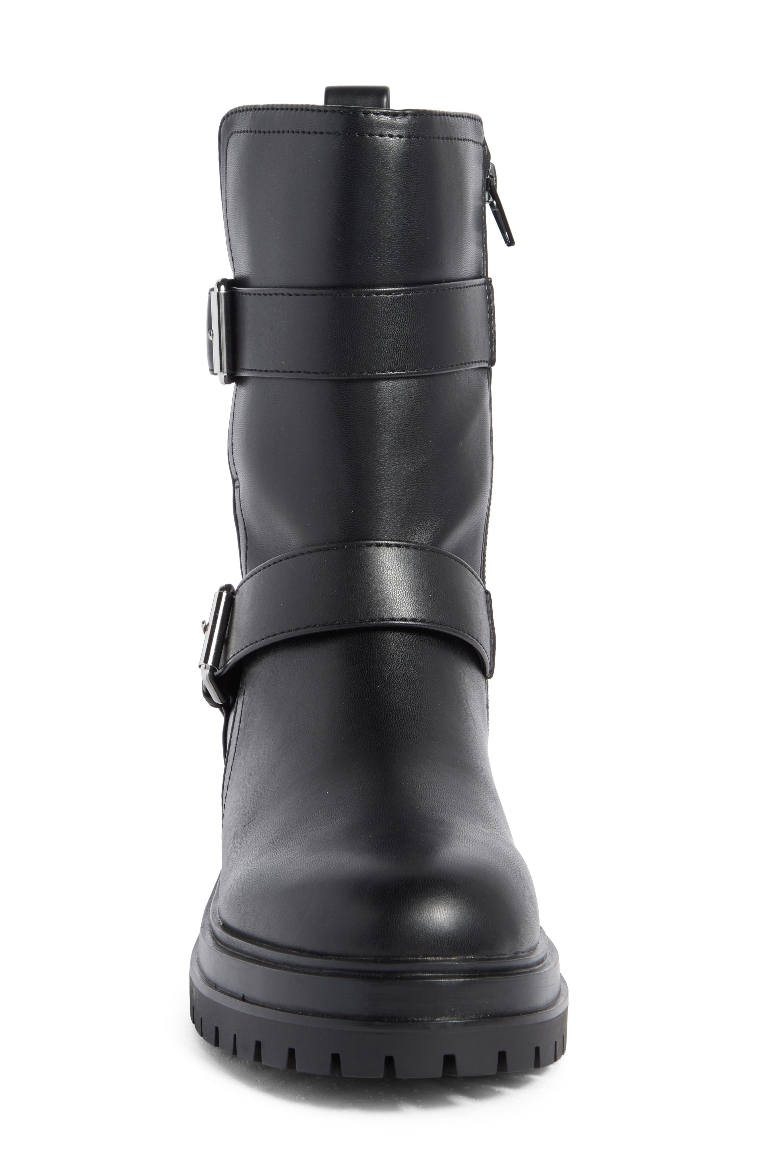 Abound Azila Moto Lug Boot, Alternate, color, Black
