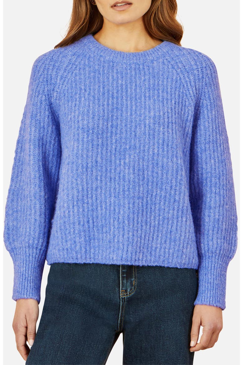 Long Sleeve Crew Neck Relaxed Fit Jumper, Alternate, color, Blue