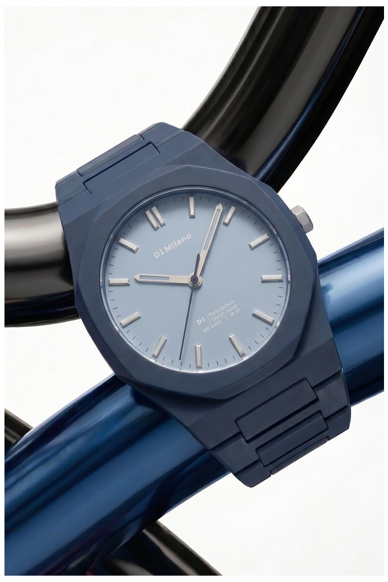 After Dark Polycarbon Watch, 40.5mm, Alternate, color, DARK BLUE