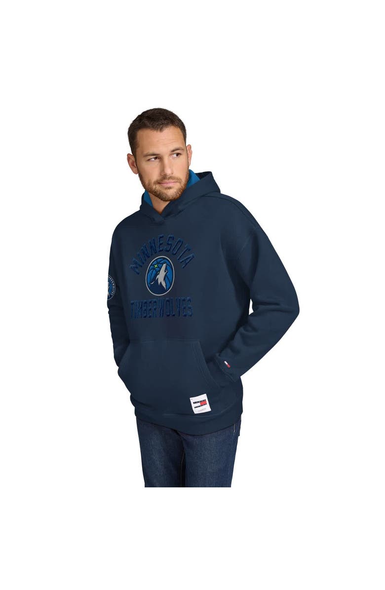 TOMMY JEANS Men's Tommy Jeans Navy Minnesota Timberwolves Sebastian Pullover Hoodie, Main, color, Navy