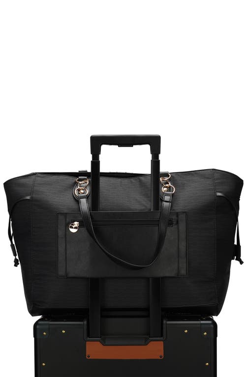 Elle Eleganza 32l Monogram Weekender Tote Bag In Black