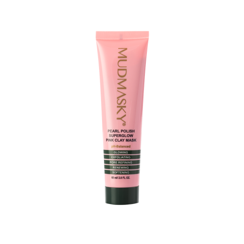 Mudmasky Pearl Polish Superglow Pink Clay Mask