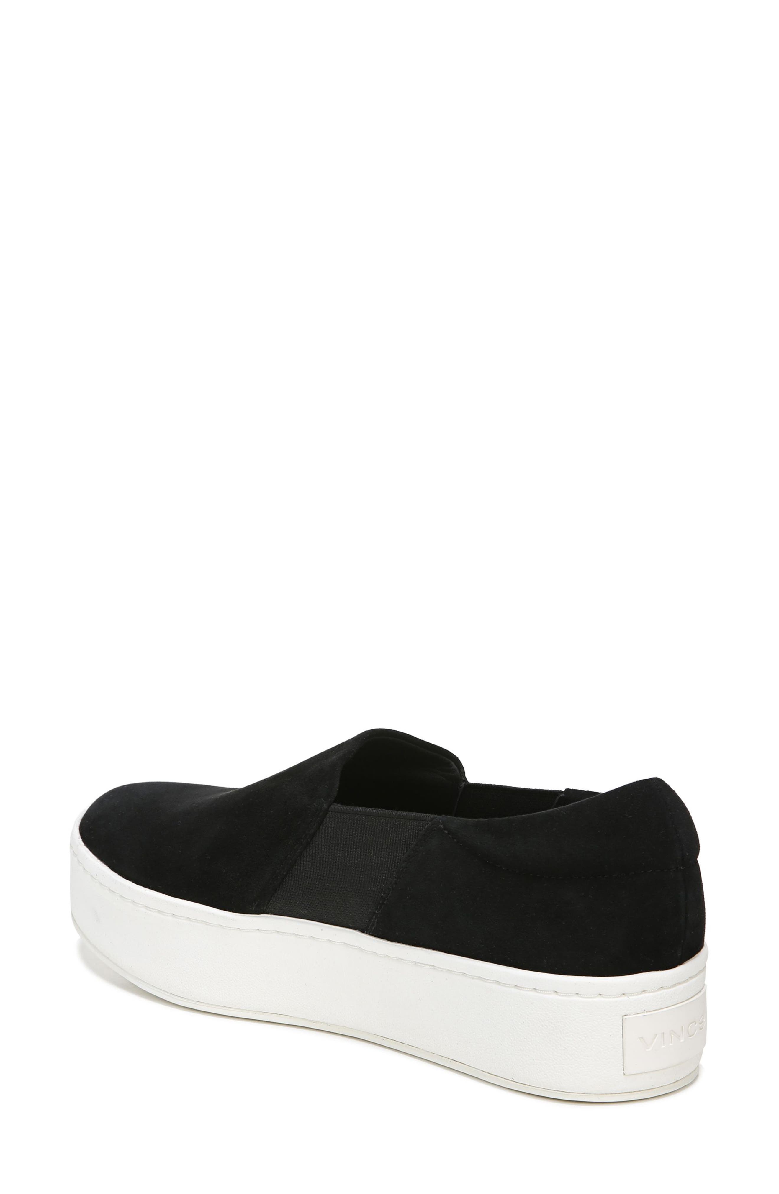 Vince Warren Platform Slip-On Sneaker, Alternate, color, Black