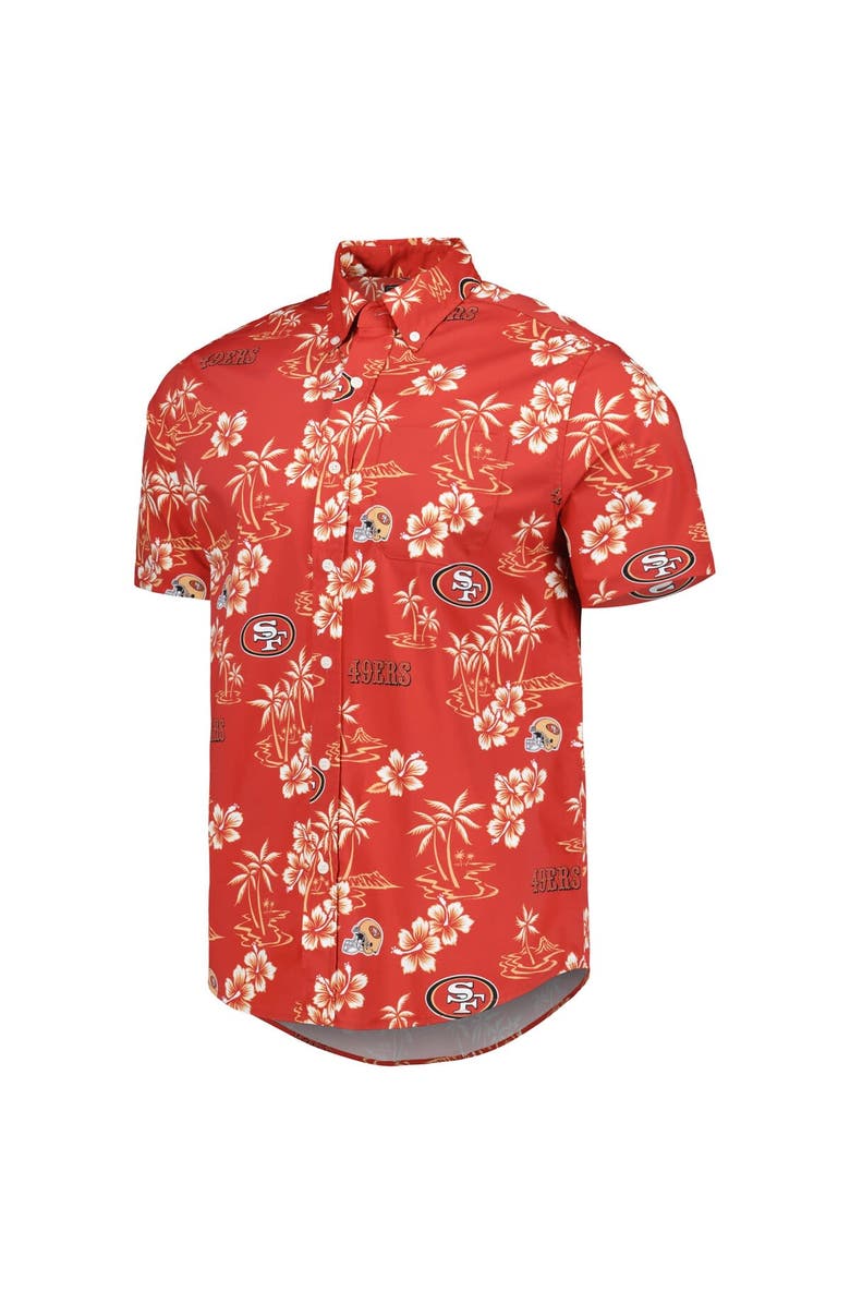 Reyn Spooner Men's Reyn Spooner Scarlet San Francisco 49ers Kekai Button-Up Shirt, Alternate, color, Scarlet