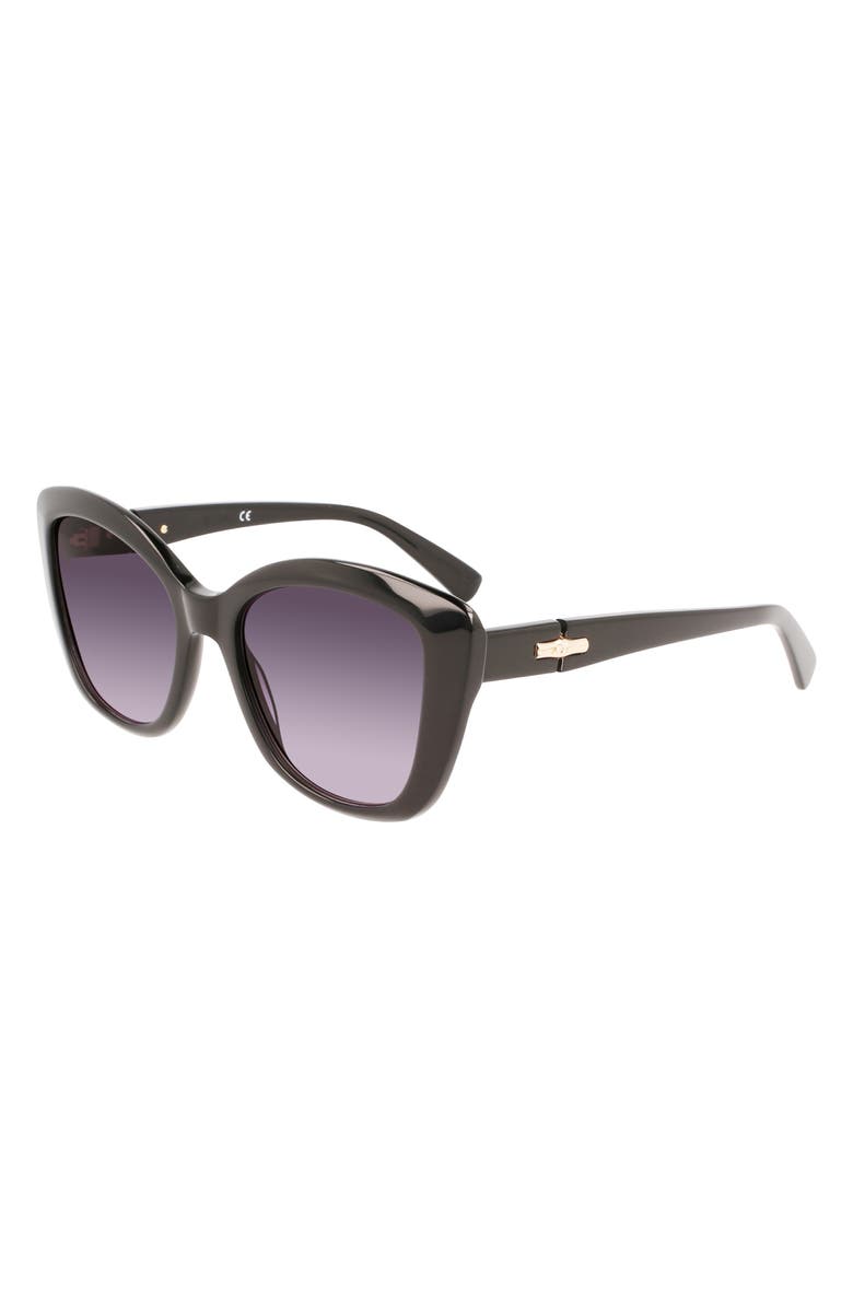 Longchamp Roseau 54mm Butterfly Sunglasses, Alternate, color,