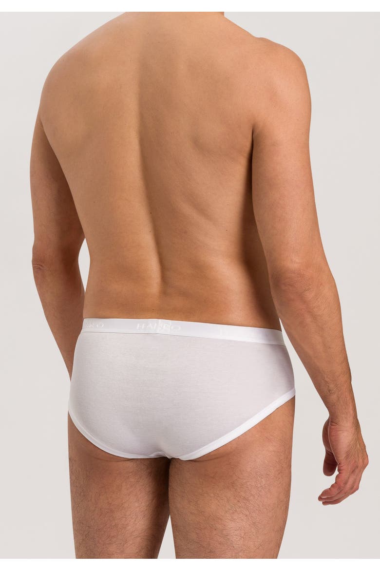 Cotton Pure Cotton High Leg Brief, Alternate, color, White