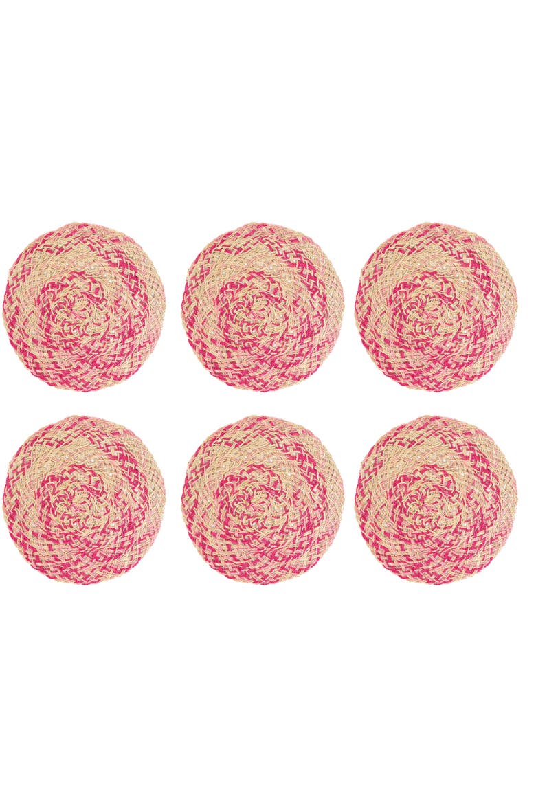 Kaleidoscope Charger Set of 6, Alternate, color, Purple