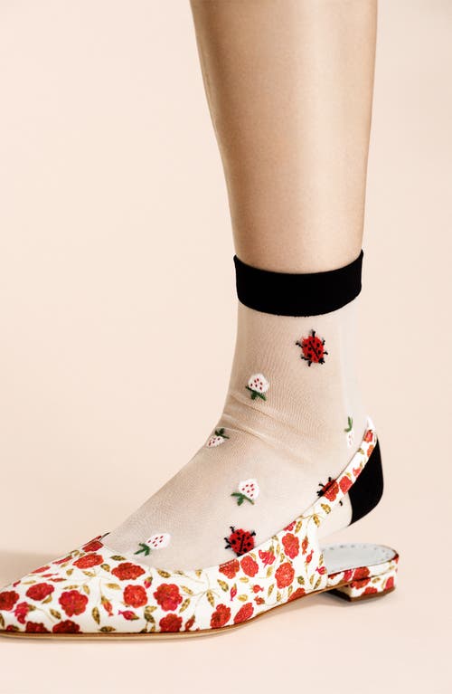 Shop Hansel From Basel Dainty Sheer Crew Socks