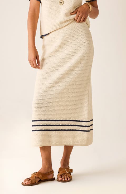 Paley Crochet Midi Skirt