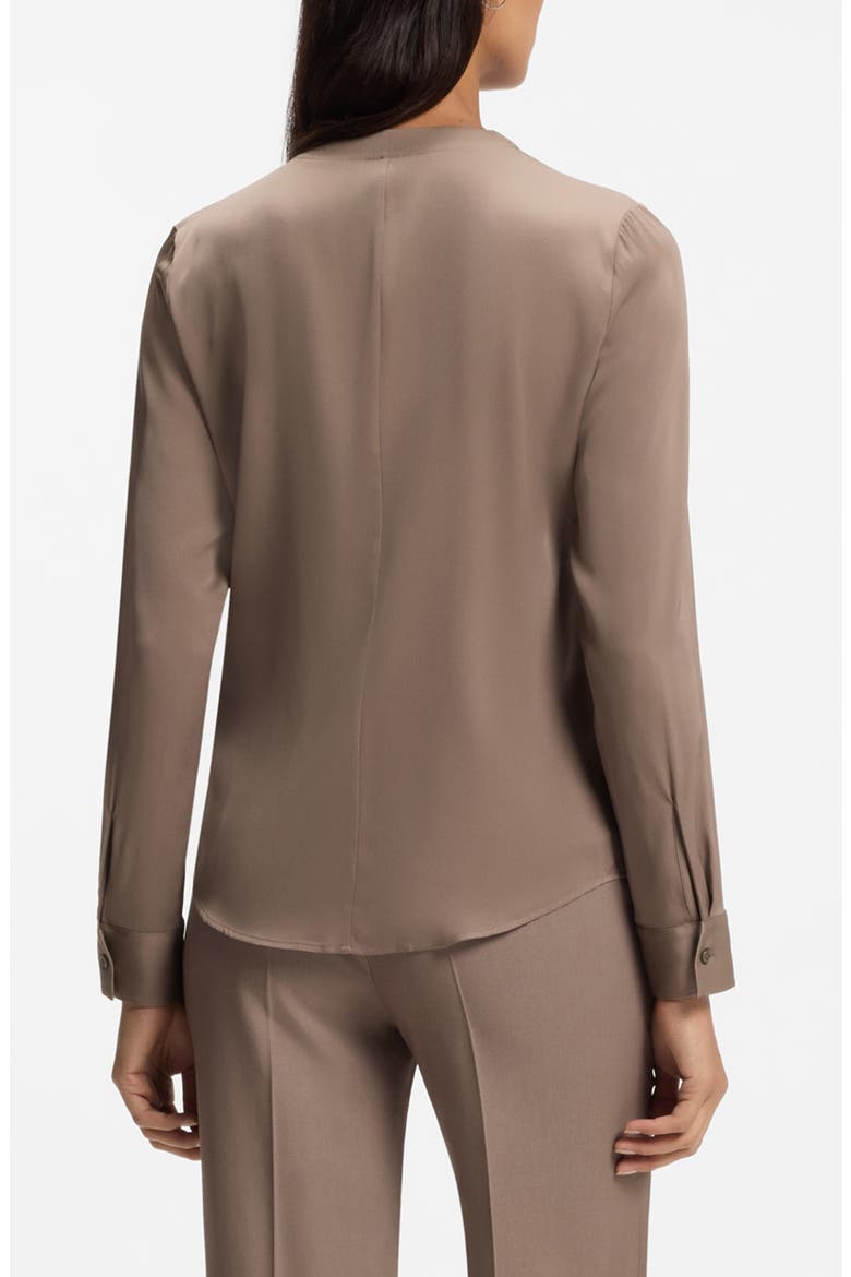 Banorah Stretch Silk Top, Alternate, color, WALNUT
