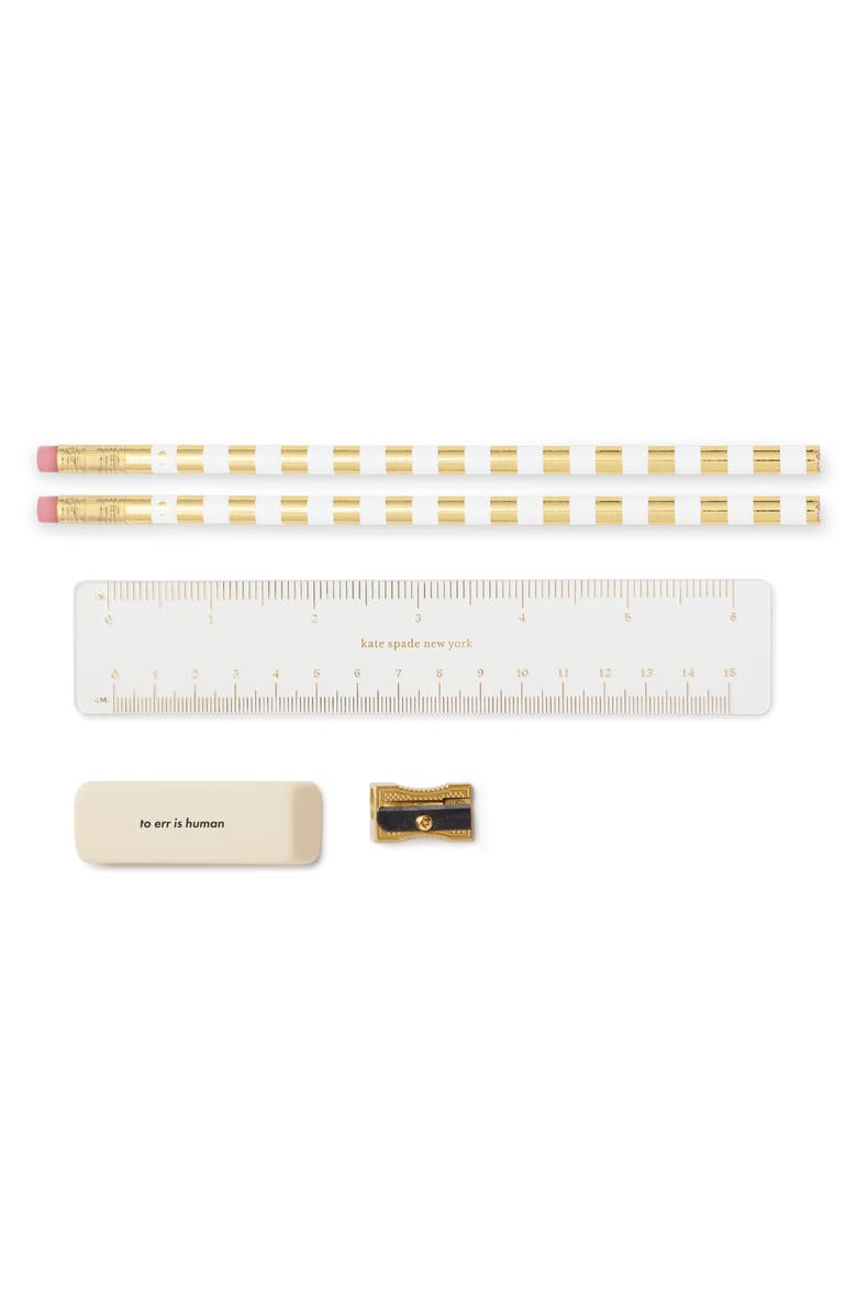 Kate Spade New York floral garden pencil case, Alternate, color, 