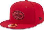 New Era Men's New Era Scarlet San Francisco 49ers 2026 Sideline Throwback 9FIFTY Snapback Hat