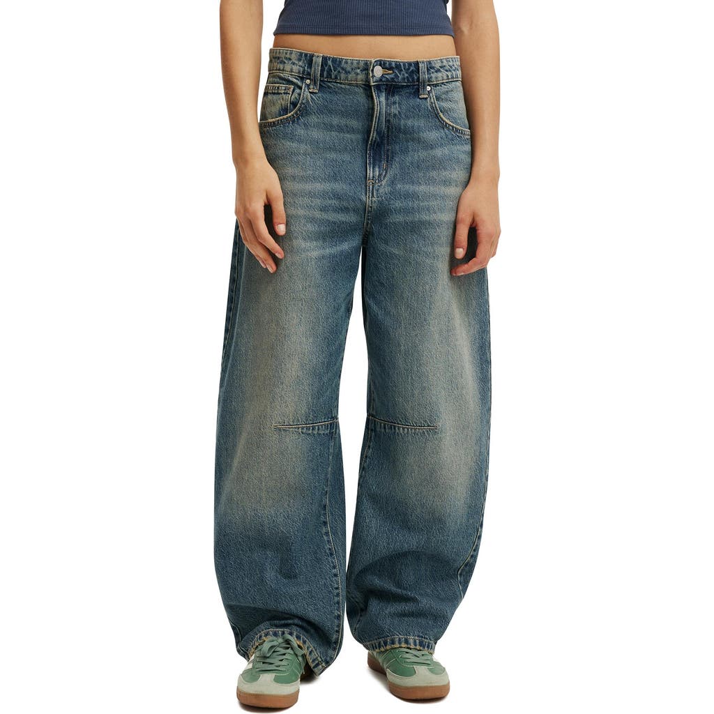 Cotton On Barrel Jean In Nova Blue