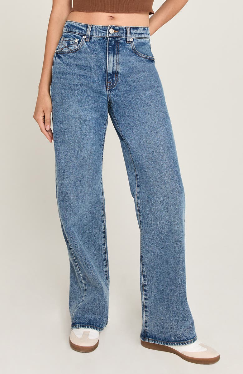 Unpublished Jolene High Waist Flare Jeans, Main, color, Light Blue