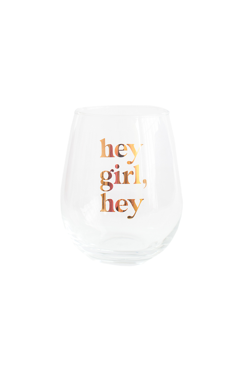 Jollity & Co Hey girl, hey Wine Glass, Main, color, Assorted Pre-Pack