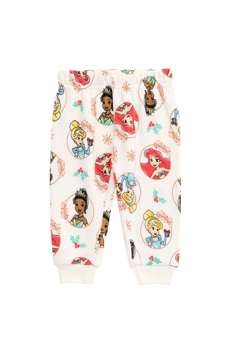 Disney Fleece Sweatshirt & Pants Set, Alternate, color, Princess White