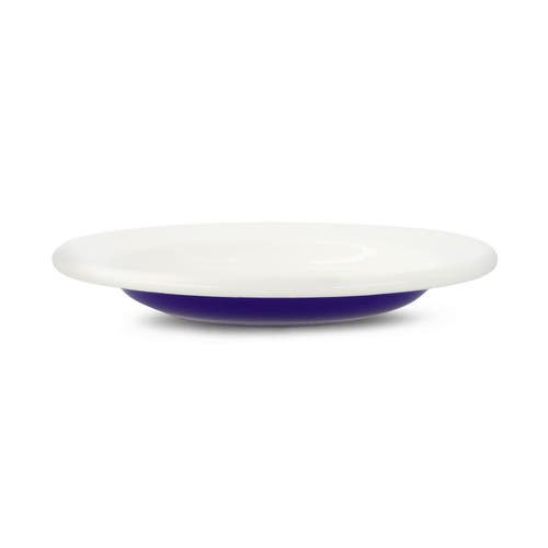 Elifle Two Tone Enamel Dinner Bowl In Gray