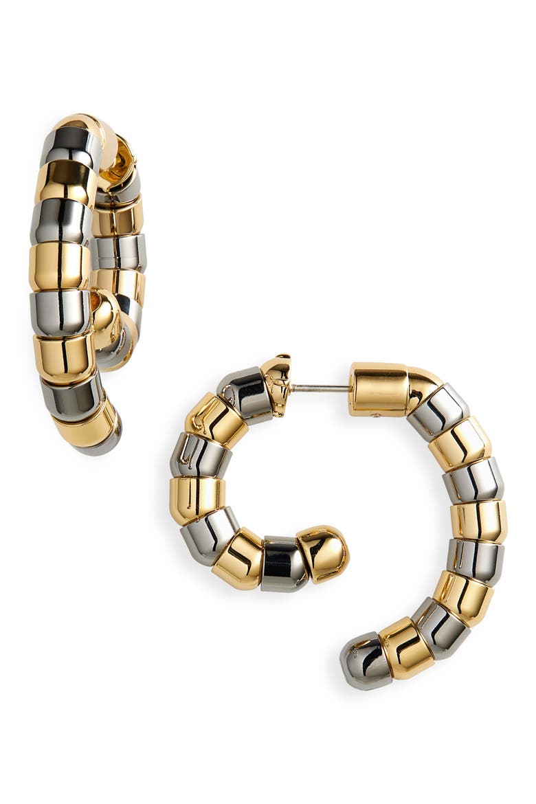 Luna Rumi Beaded Convertible Earrings, Main, color, GOLD/ SILVER