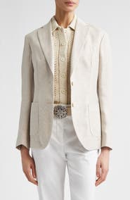 Eleventy Silk, Linen & Cotton Jacket