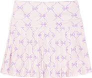 Sweet Wink Lavender Bow Trellis Athletic Skort