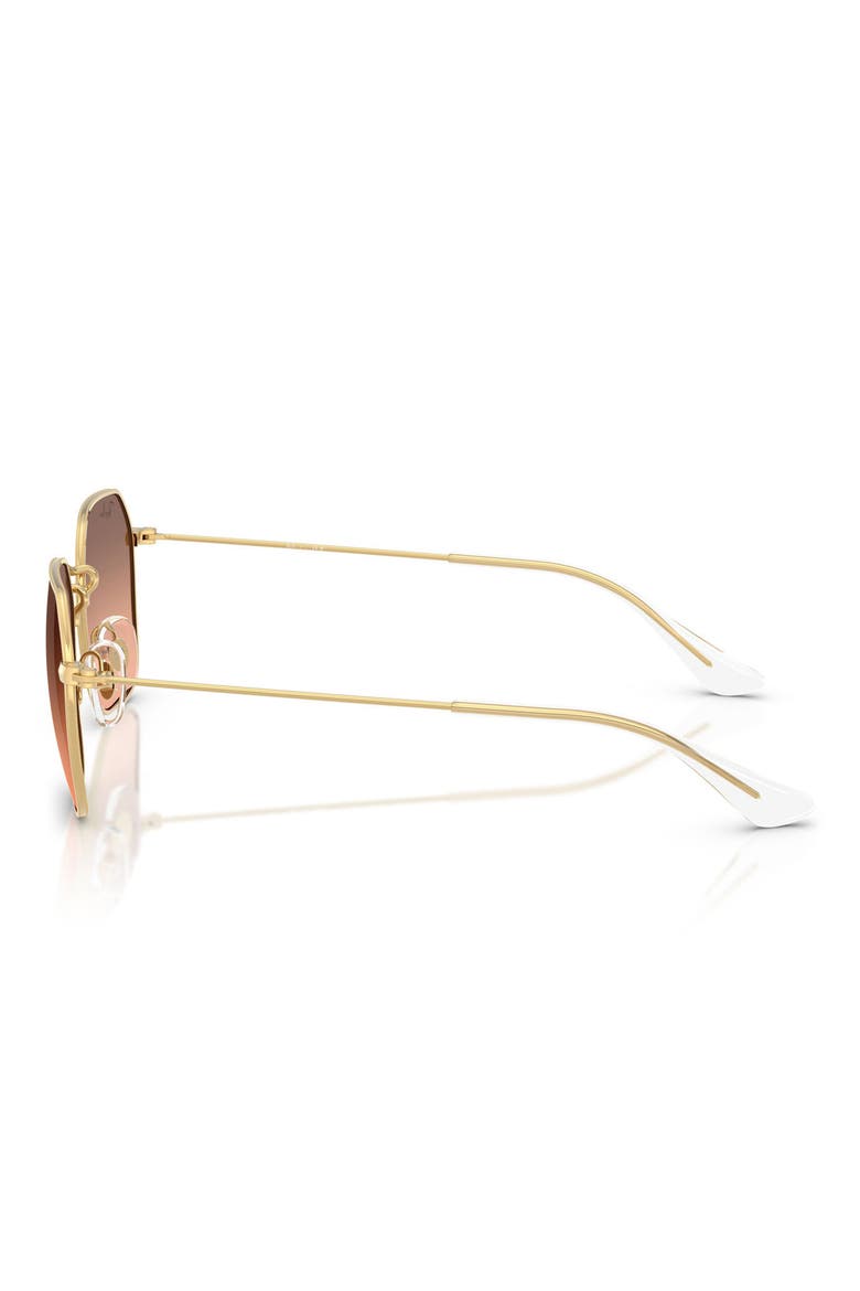 Kids' 49mm Gradient Irregular Sunglasses, Alternate, color, ARISTA