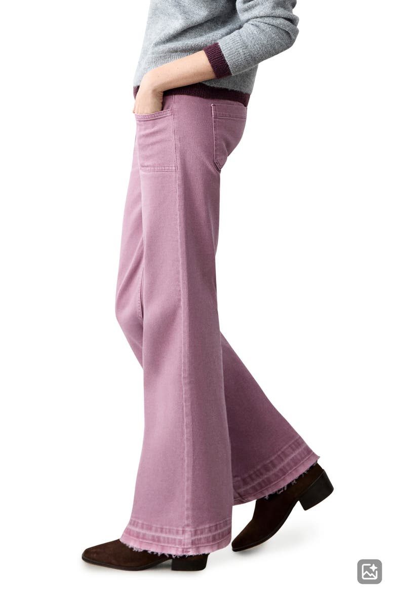 Release Hem Patch Pocket Low Rise Straight Leg Jeans, Main, color, PALE PINK