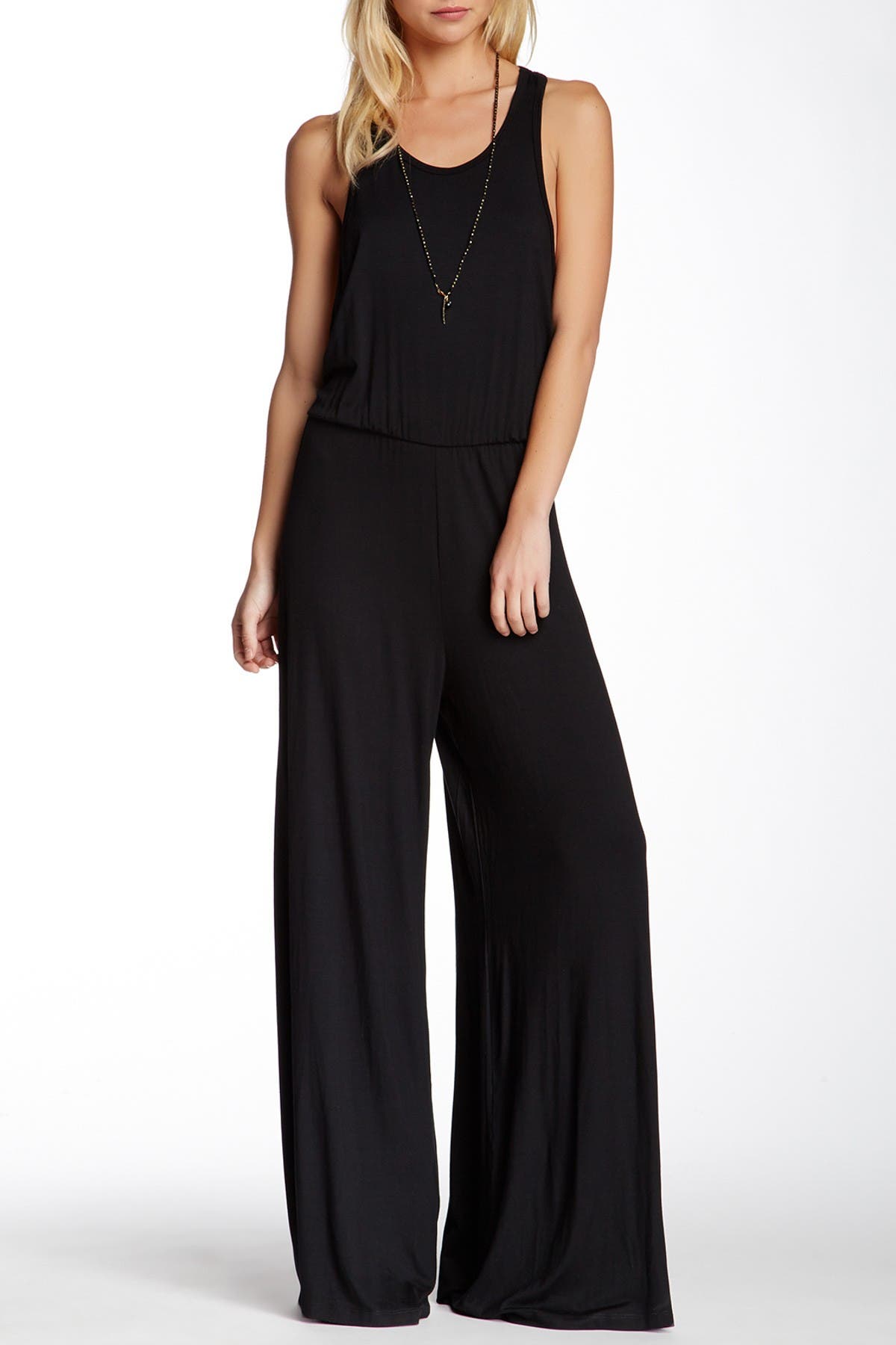 GO COUTURE Keyhole Back Jumpsuit