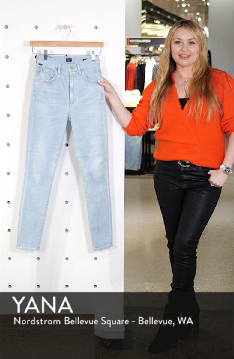 Chrissy High Waist Ankle Skinny Jeans, sales video thumbnail