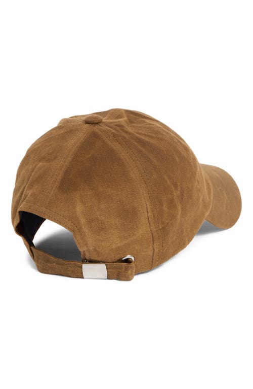 Nordstrom Rack Waxed Canvas Baseball Cap In Gold