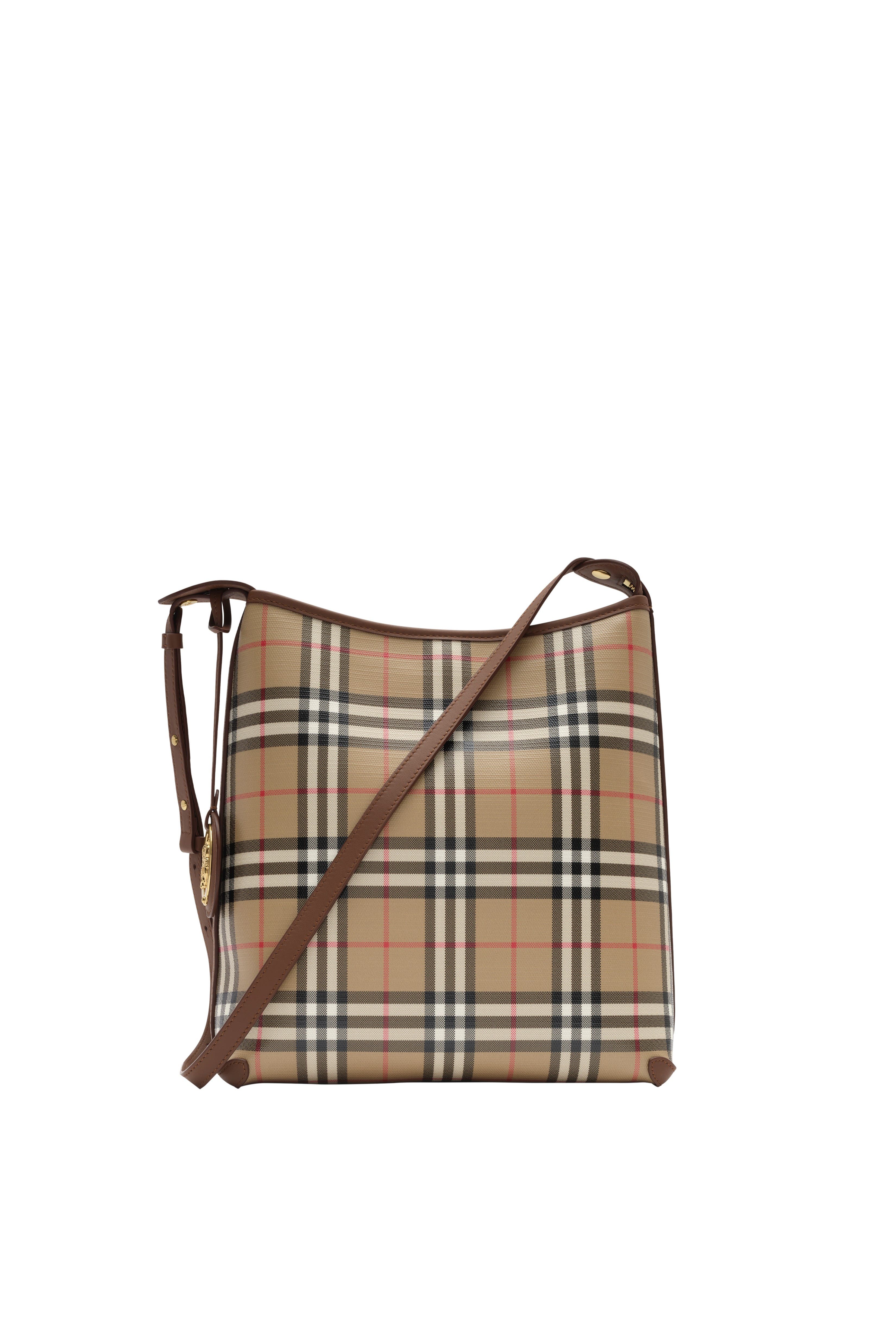 Small Check Shoulder Bag, Alternate, color, Archive beige